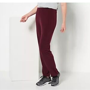 Susan Graver Essentials Tall Liquid Knit Straight Leg Pants